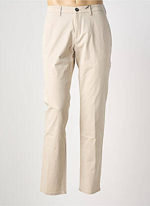 Pantalon chino tissage popeline taille normale beige FYNCH-HATTON homme