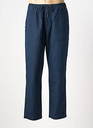 Pantalon chino tissage popeline taille normale bleu FYNCH-HATTON homme