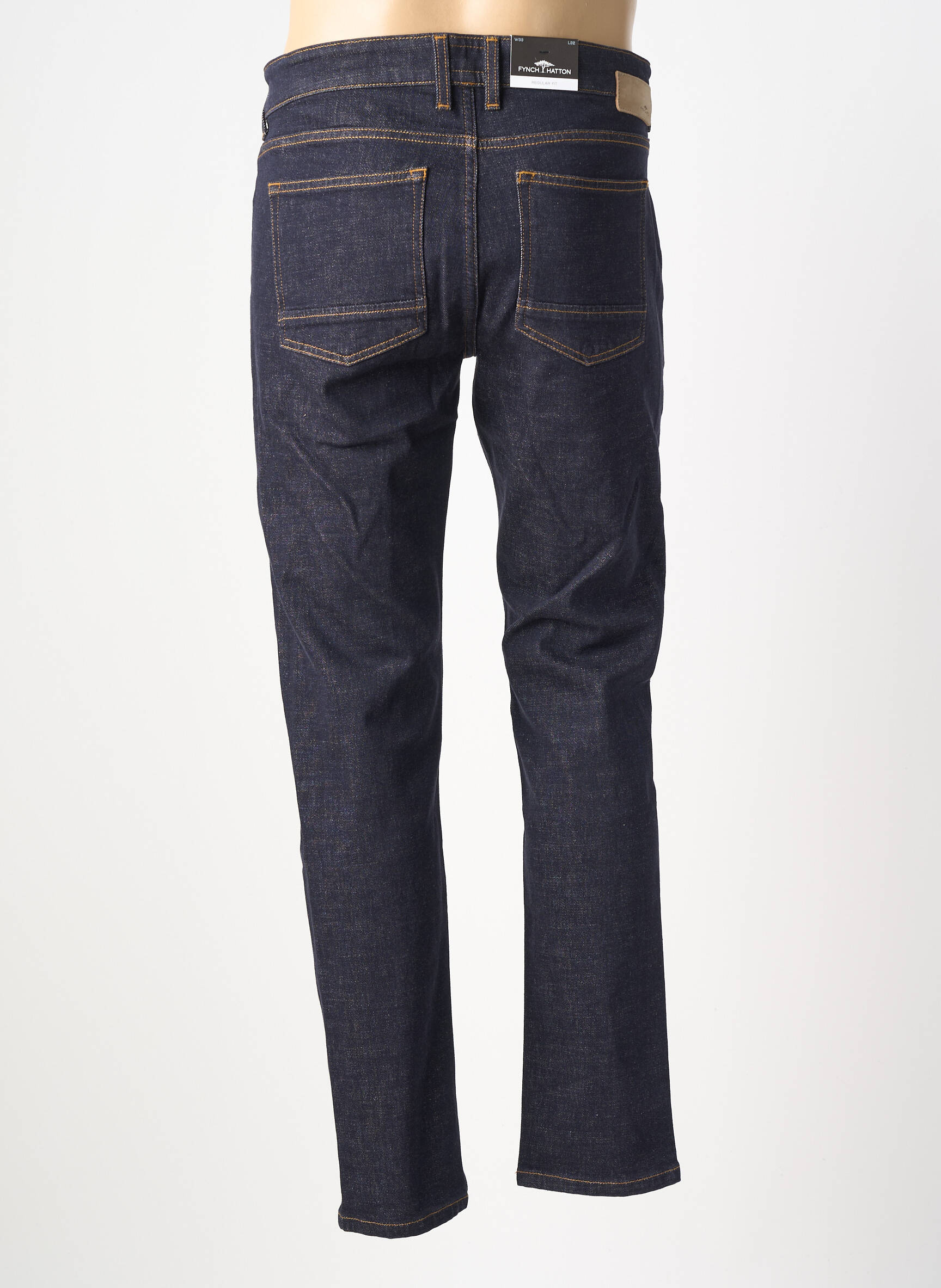Jeans coupe slim tissage brut taille normale bleu FYNCH-HATTON homme