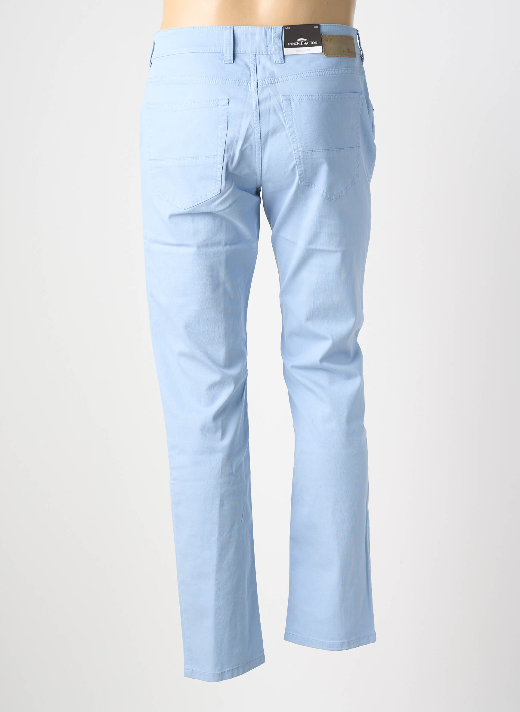 Jeans coupe slim poches taille normale bleu FYNCH-HATTON homme