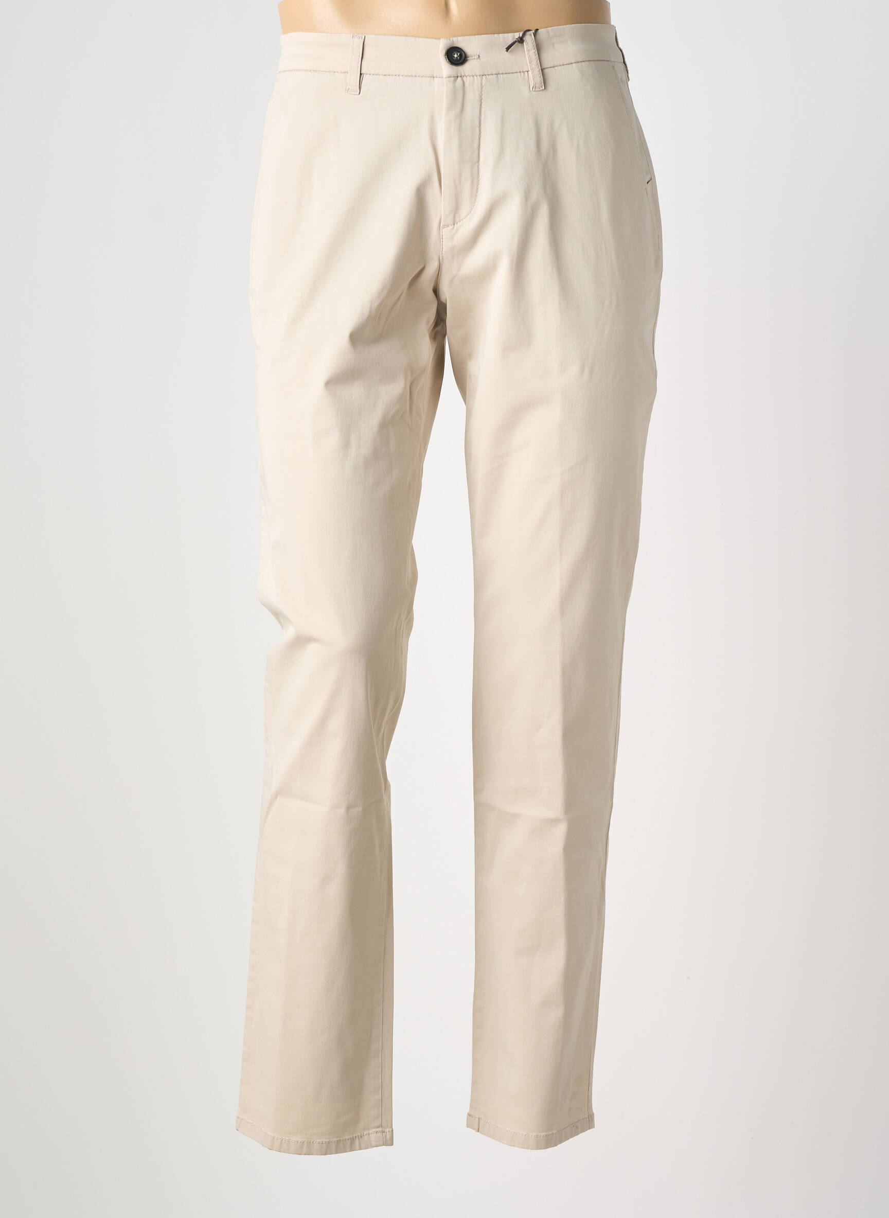 Pantalon chino tissage popeline taille normale beige FYNCH-HATTON homme