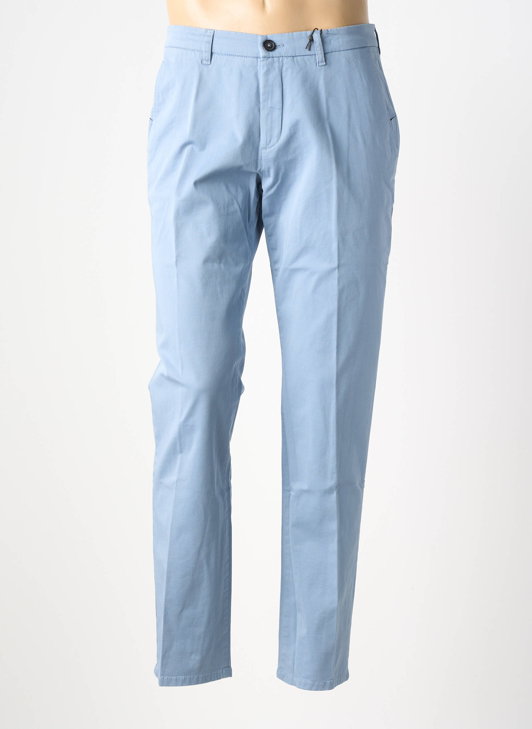 Pantalon chino tissage popeline taille normale bleu clair FYNCH-HATTON homme