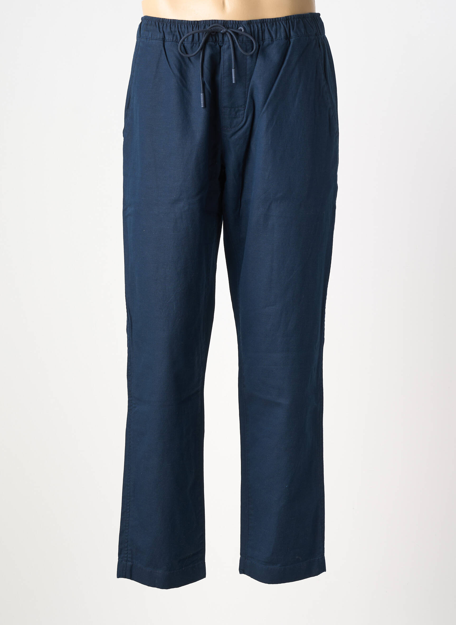 Pantalon chino tissage popeline taille normale bleu FYNCH-HATTON homme