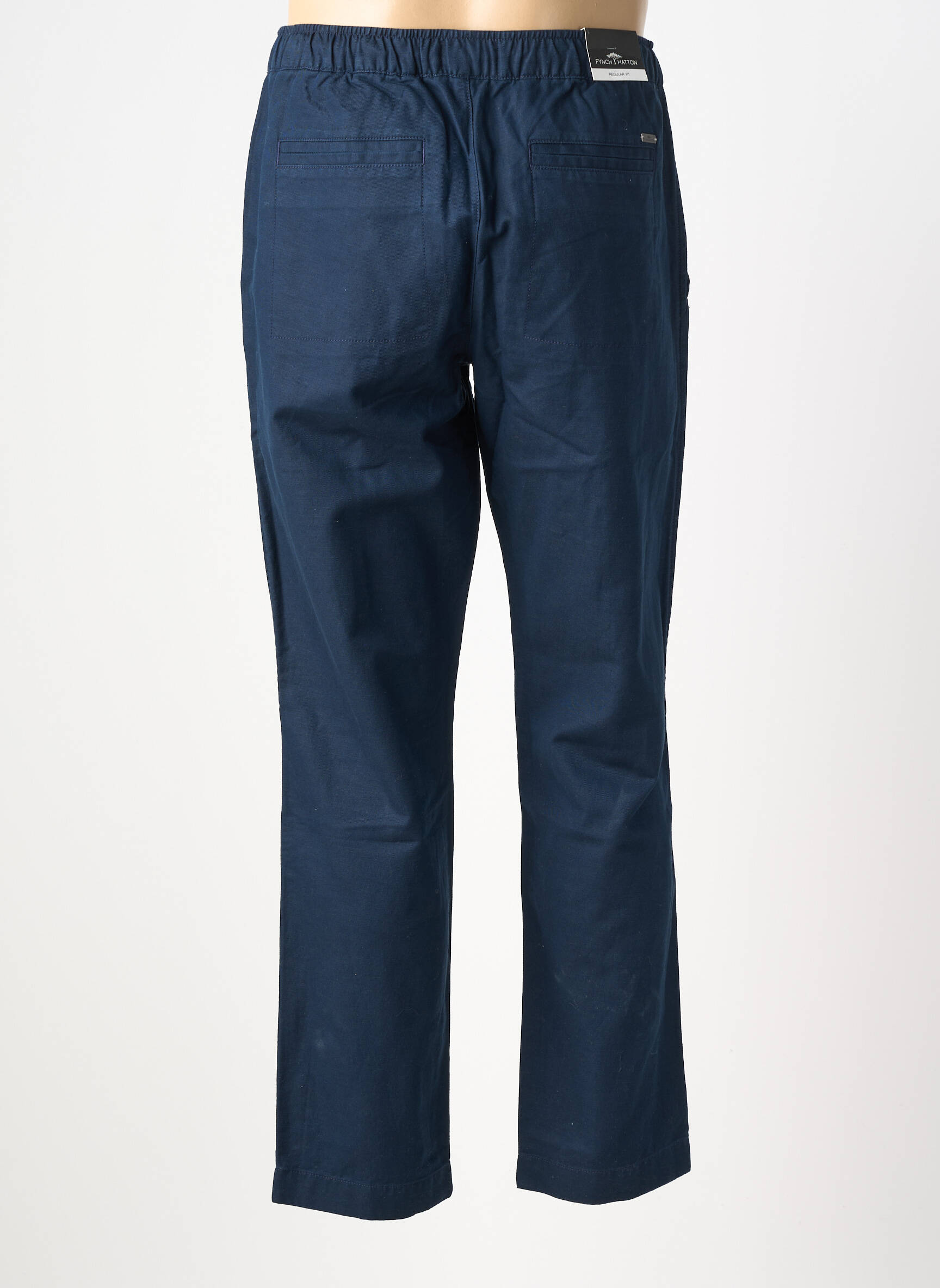 Pantalon chino tissage popeline taille normale bleu FYNCH-HATTON homme