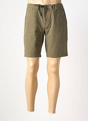 Bermuda taille à pinces taille haute vert FYNCH-HATTON homme