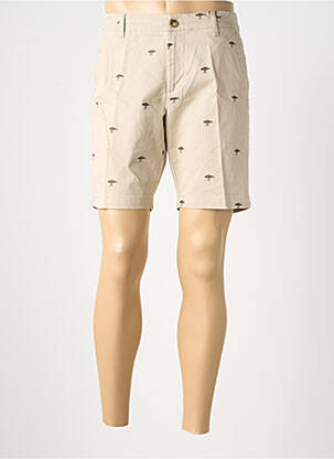 Bermuda stretch taille normale beige FYNCH-HATTON homme