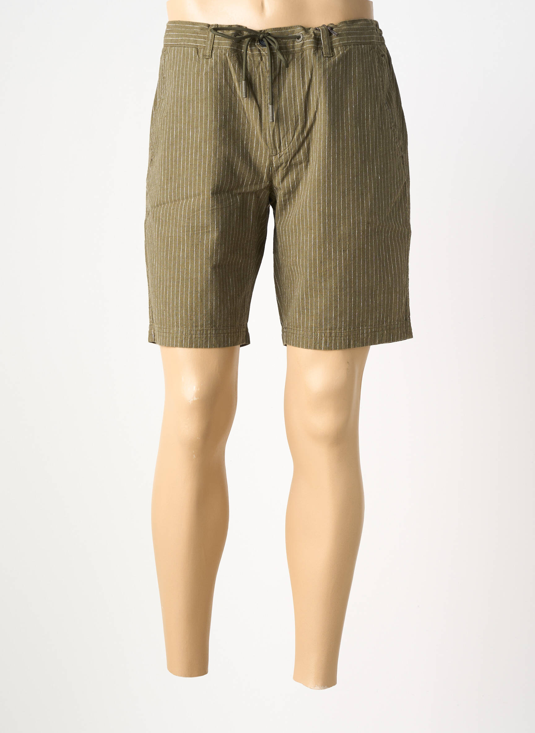 Bermuda taille à pinces taille haute vert FYNCH-HATTON homme