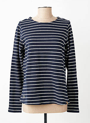 Pull coupe cintrée manches longues bleu CAMEL ACTIVE femme