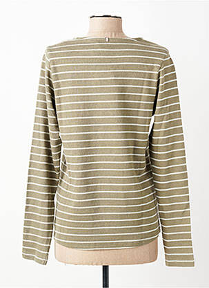 Pull coupe cintrée manches longues vert CAMEL ACTIVE femme