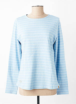 Pull coupe cintrée manches longues bleu clair CAMEL ACTIVE femme