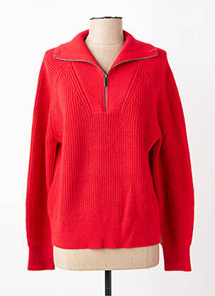 Pull stretch manches longues rouge CAMEL ACTIVE femme