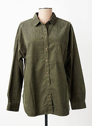 Chemisier coupe cintrée manches longues vert CAMEL ACTIVE femme
