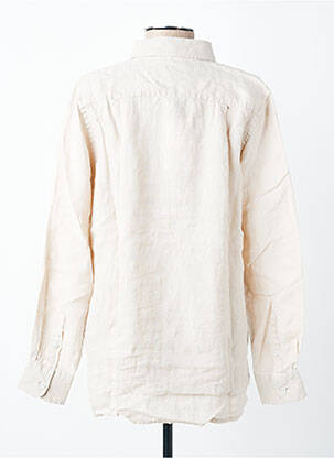 Chemisier tissage crêpe manches longues beige U.S. POLO ASSN femme