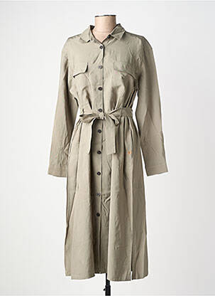 Robe mi-longue manches longues manches longues vert CAMEL ACTIVE femme