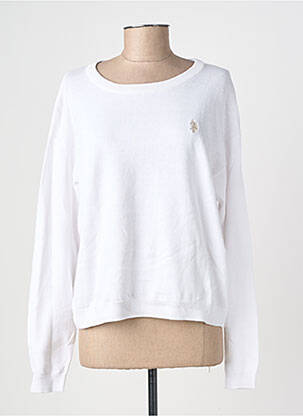 Pull stretch manches longues blanc U.S. POLO ASSN femme