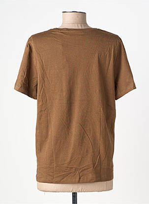 T-shirt stretch manches courtes marron U.S. POLO ASSN femme