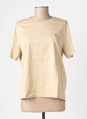 T-shirt stretch manches courtes beige U.S. POLO ASSN femme