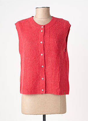 Gilet sans manche maille tricot rose CAMEL ACTIVE femme