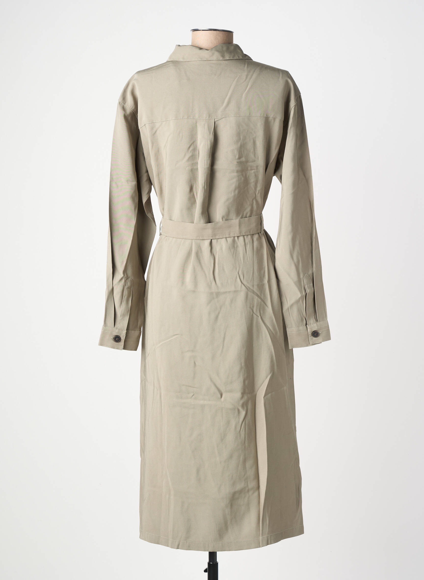 Robe mi-longue manches longues manches longues vert CAMEL ACTIVE femme