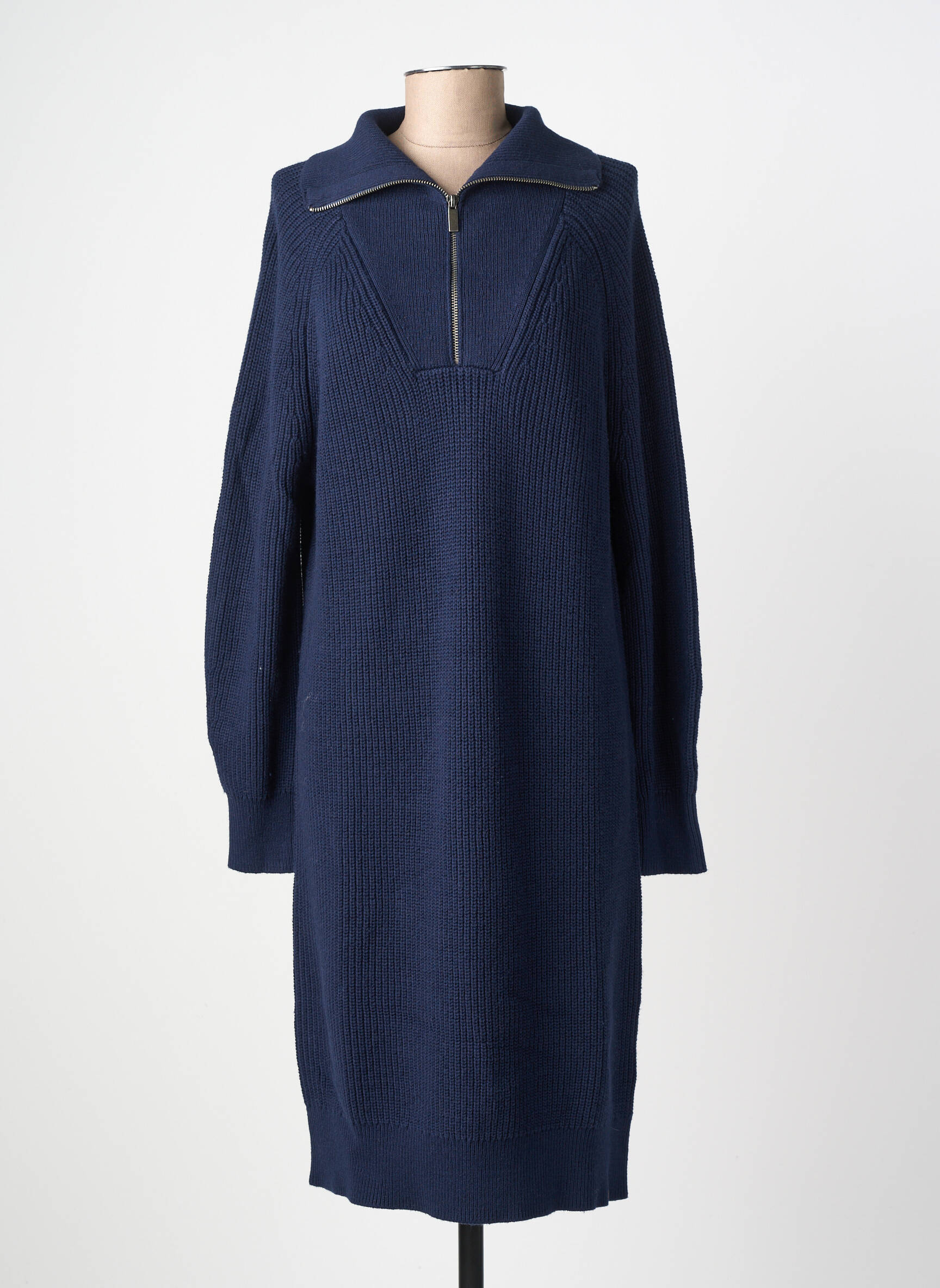 Robe pull stretch manches longues bleu CAMEL ACTIVE femme
