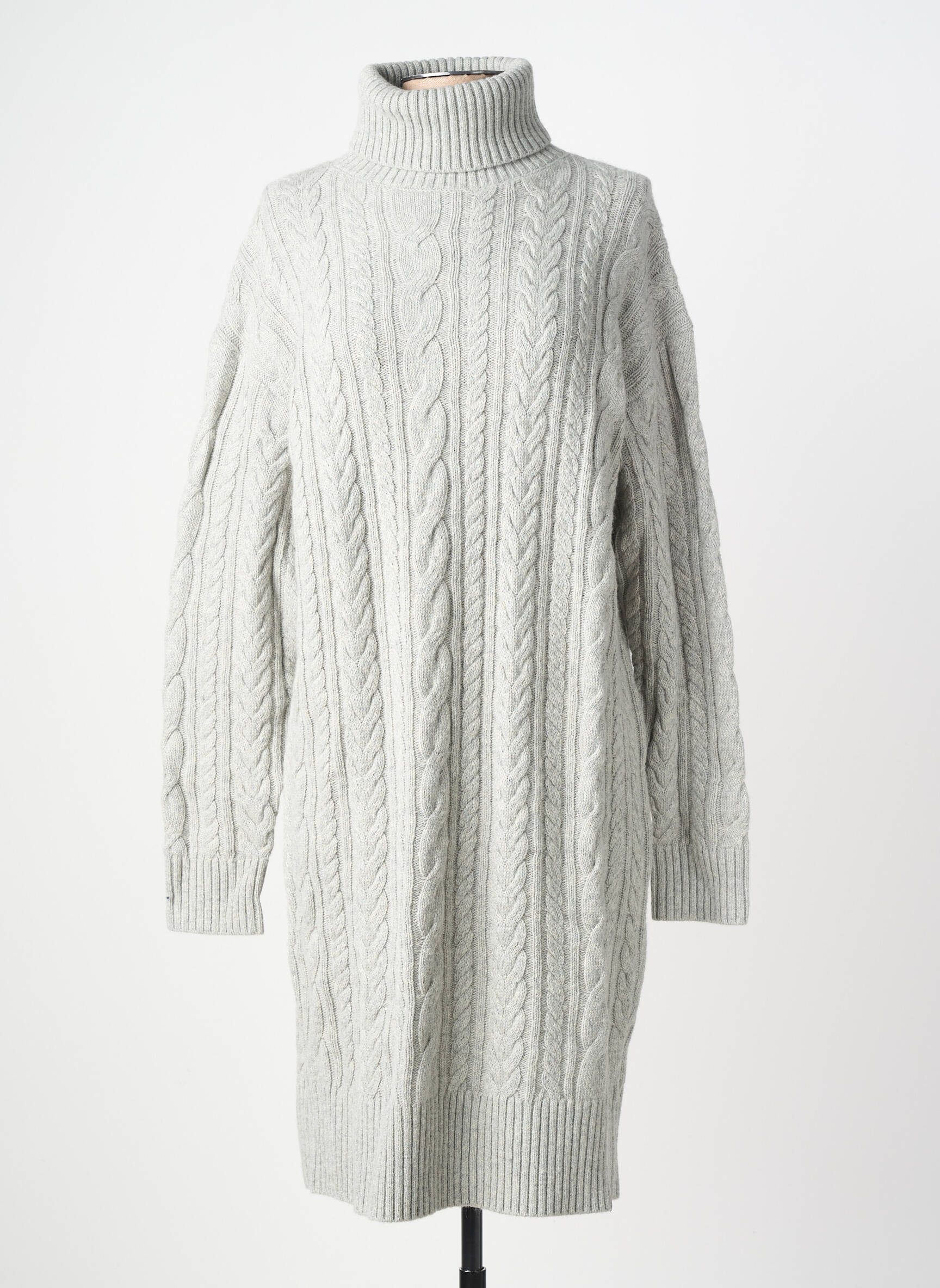 Robe pull resserrée sur le bas manches longues gris CAMEL ACTIVE femme
