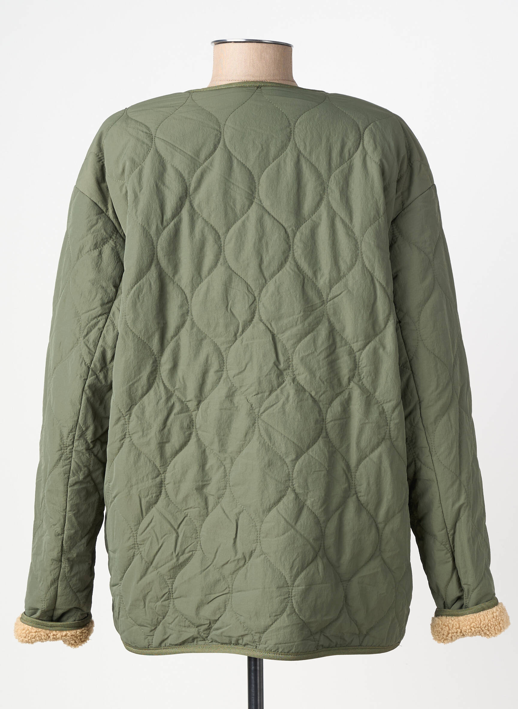 Doudoune manches longues sans capuche vert CAMEL ACTIVE femme