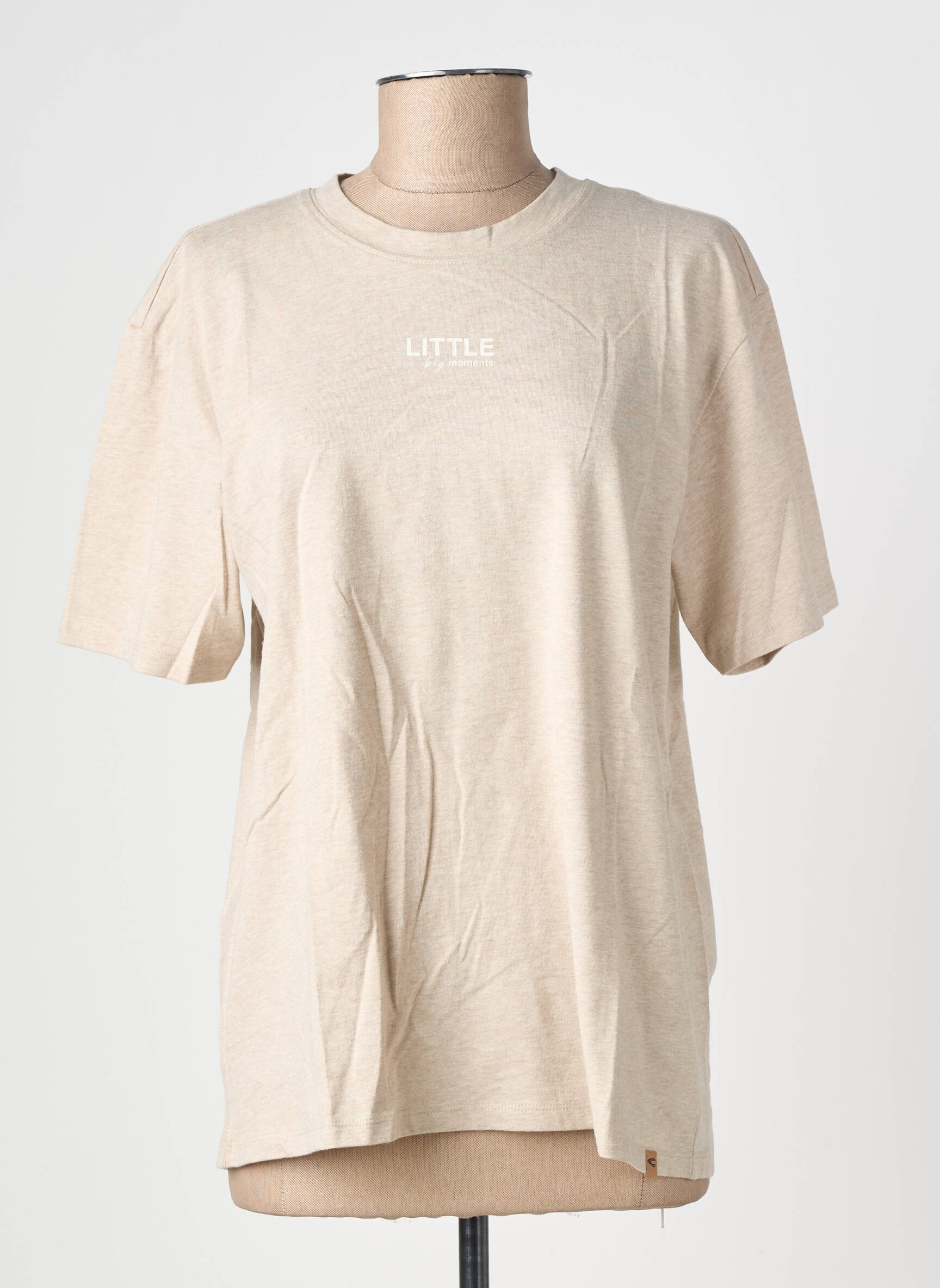 T-shirt sérigraphie manches courtes marron CAMEL ACTIVE femme