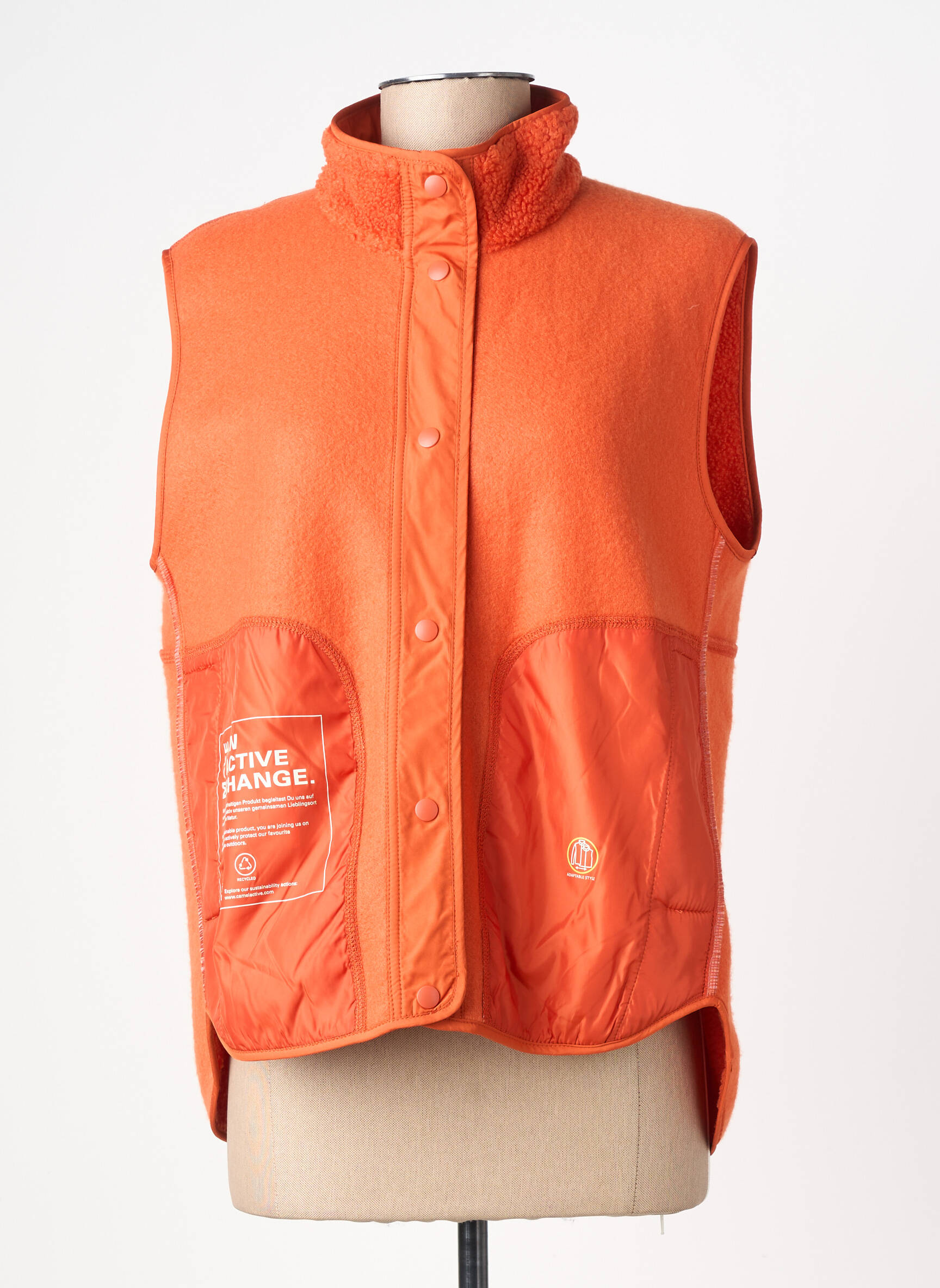 Gilet sans manche sans manche orange CAMEL ACTIVE femme