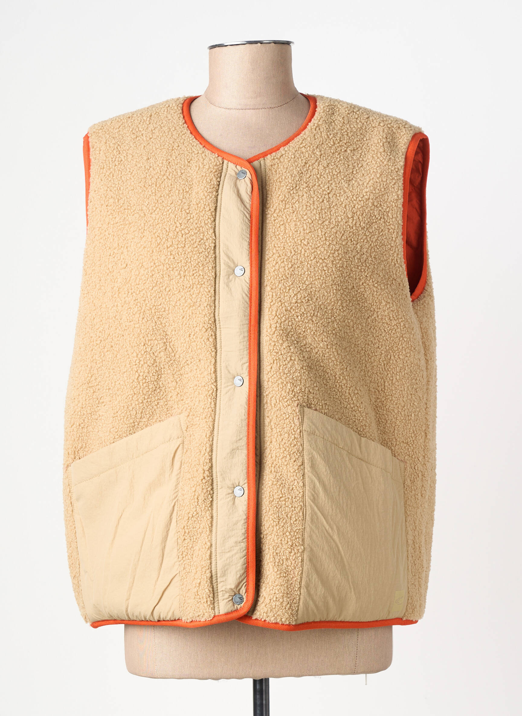 Doudoune poches sans capuche orange CAMEL ACTIVE femme