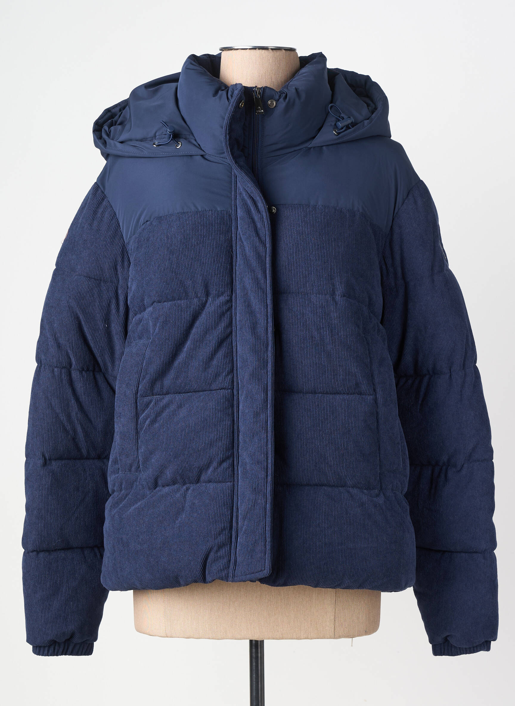 Doudoune manches longues a capuche bleu U.S. POLO ASSN femme