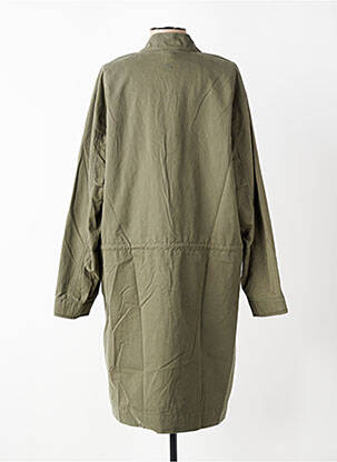 Trench tissage popeline sans capuche vert CAMEL ACTIVE femme