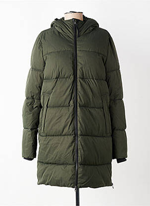 Doudoune poches a capuche vert fonce CAMEL ACTIVE femme