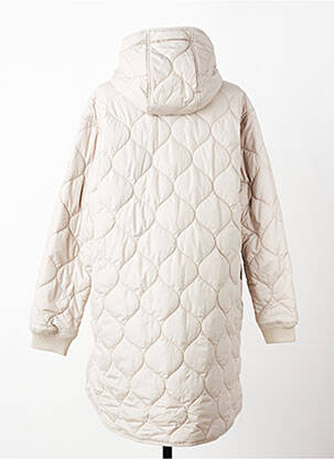 Doudoune poches a capuche beige fonce CAMEL ACTIVE femme