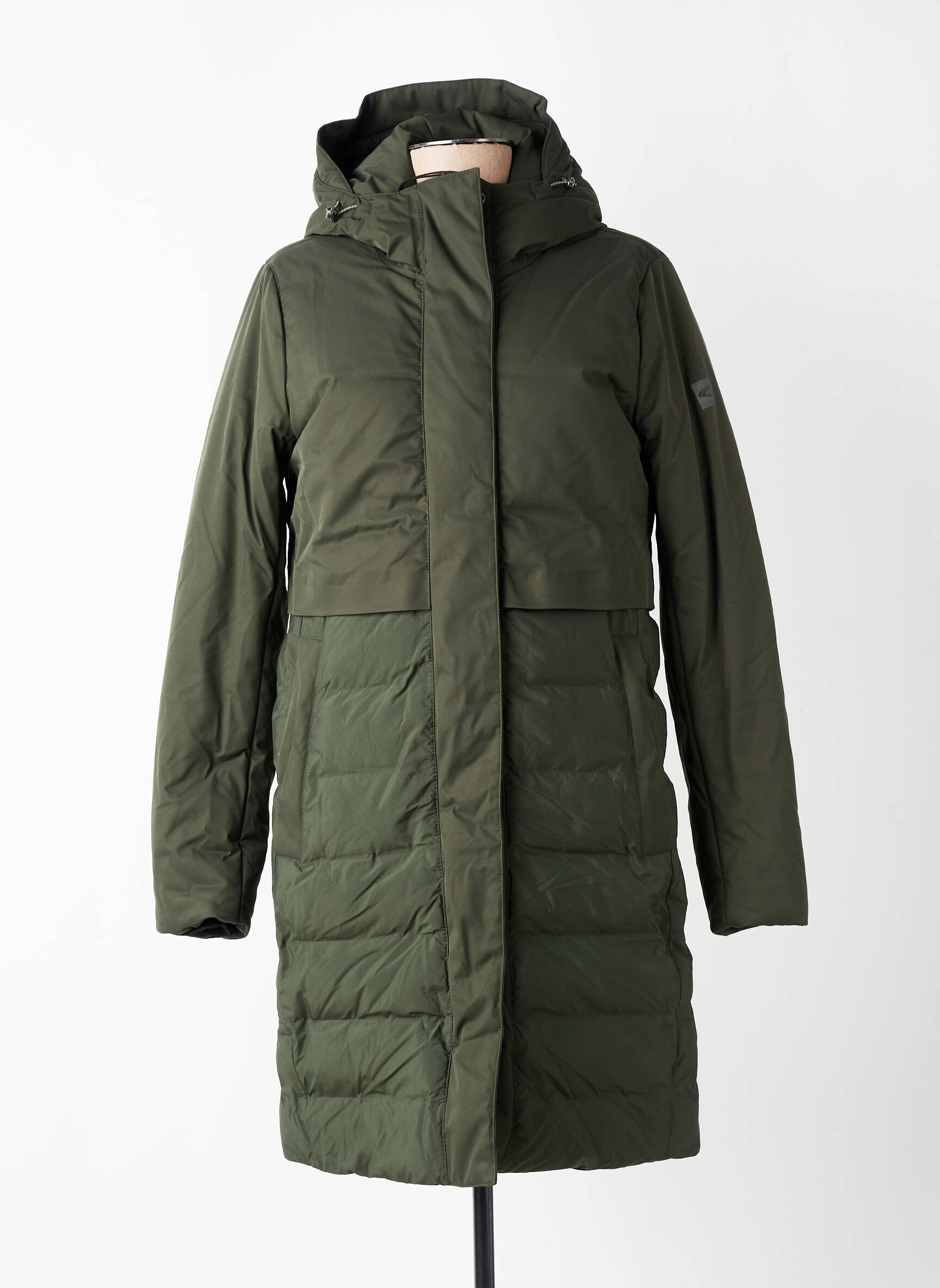 Doudoune poches a capuche vert CAMEL ACTIVE femme