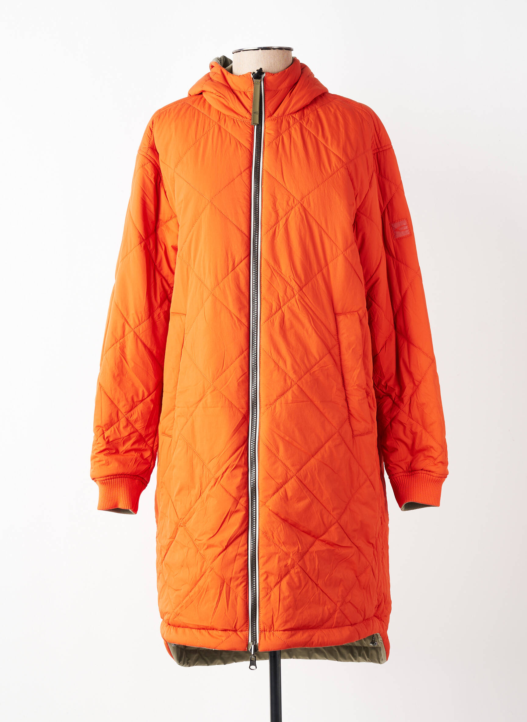 Doudoune poches a capuche orange CAMEL ACTIVE femme