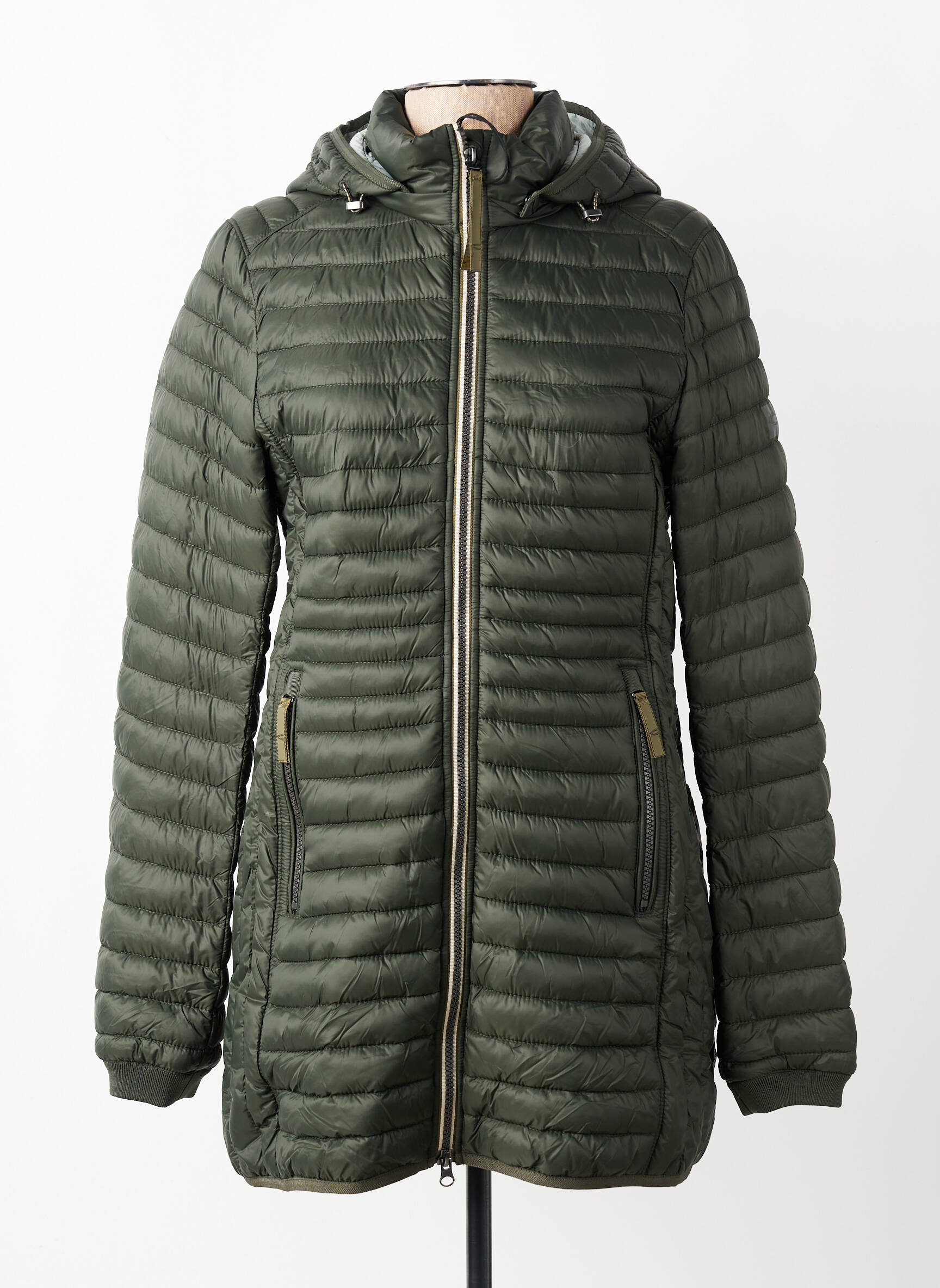 Doudoune poches a capuche vert CAMEL ACTIVE femme