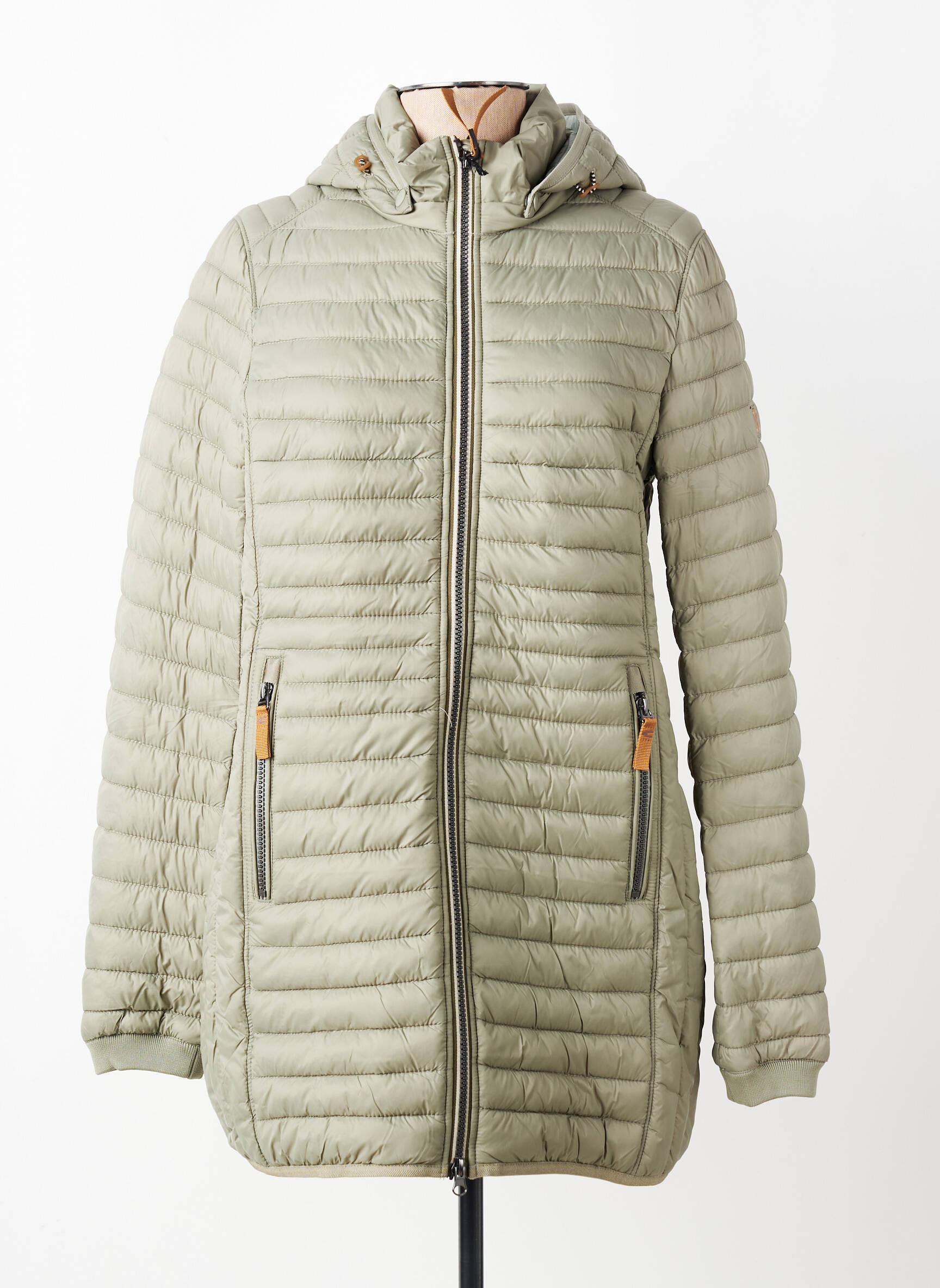 Doudoune poches a capuche vert CAMEL ACTIVE femme