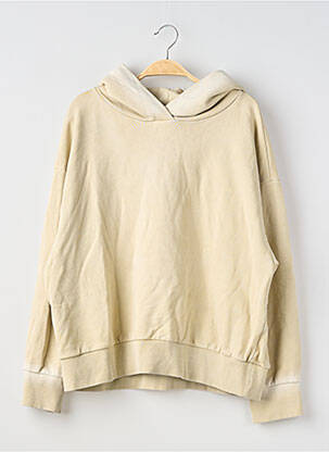 Sweat-shirt à capuche  manches longues beige H&M femme