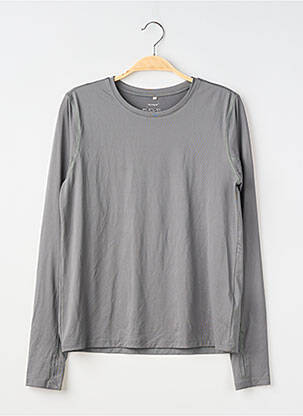 T-shirt manches longues manches longues gris H&M femme