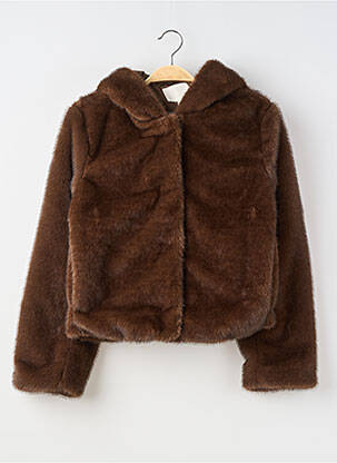 Manteau court capuche a capuche marron H&M femme