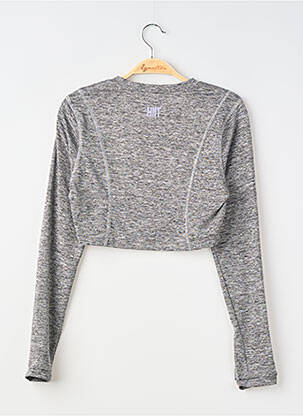 T-shirt manches longues manches longues gris HIIT femme