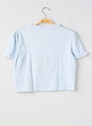T-shirt coupe droite manches courtes bleu TEZENIS femme