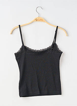 Top/caraco tissage jersey noir UNDIZ femme