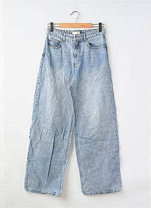 Jeans coupe large stretch taille normale bleu H&M femme