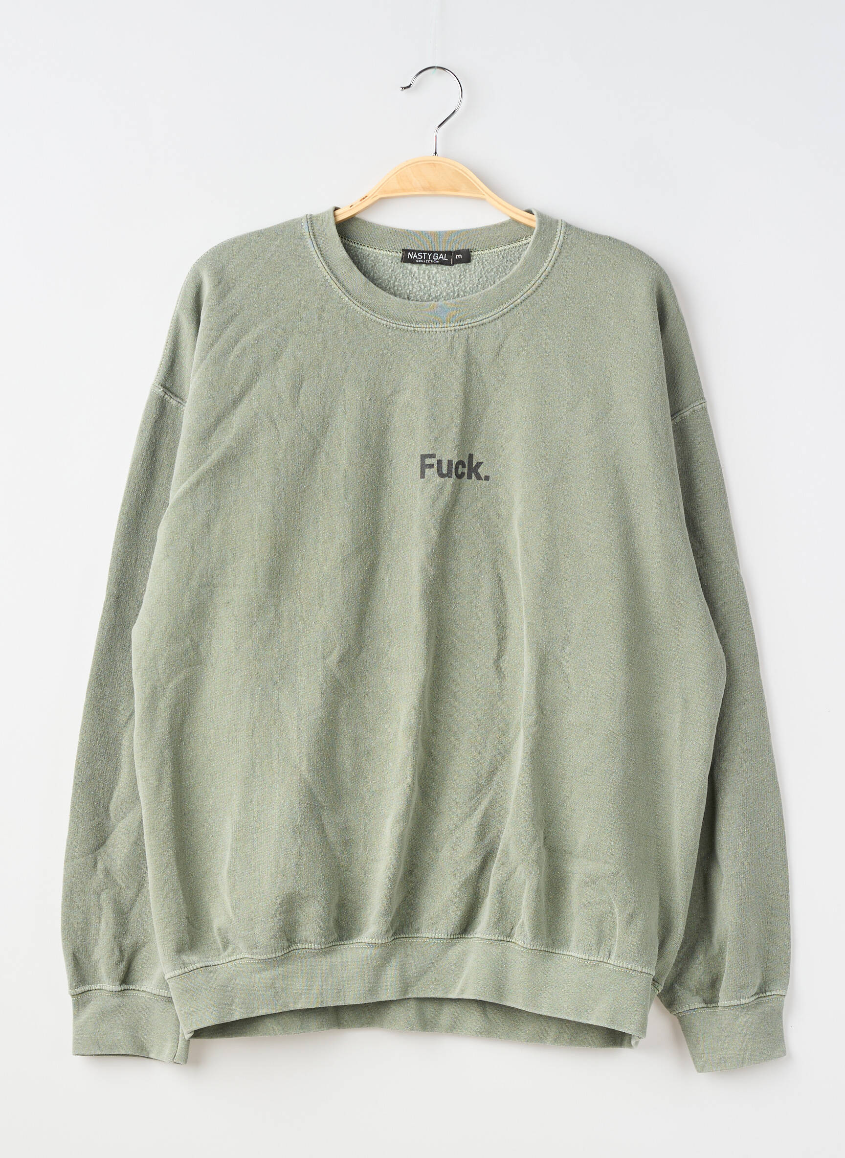 Sweat-shirt stretch manches longues vert NASTY GAL femme