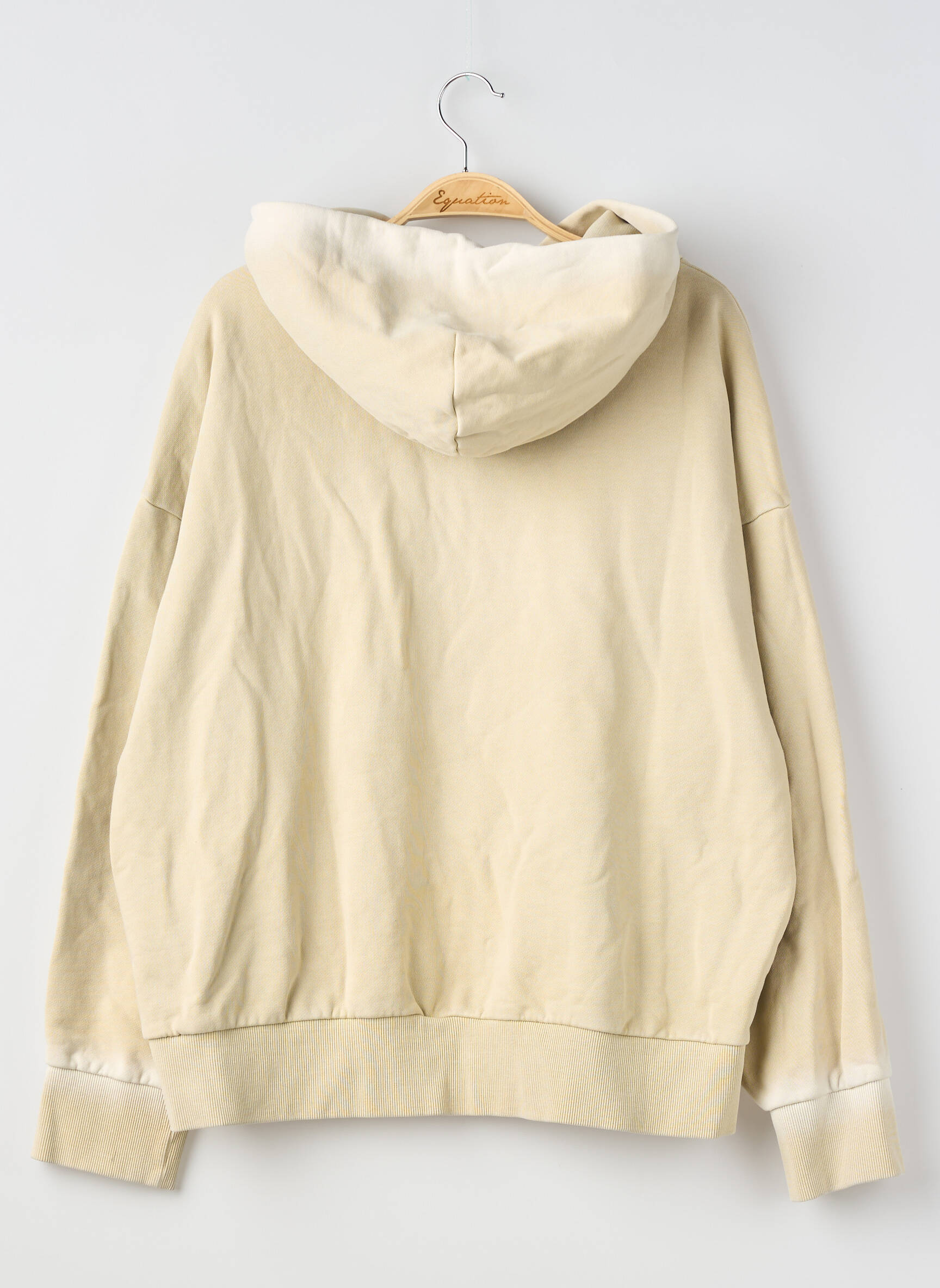 Sweat-shirt à capuche  manches longues beige H&M femme