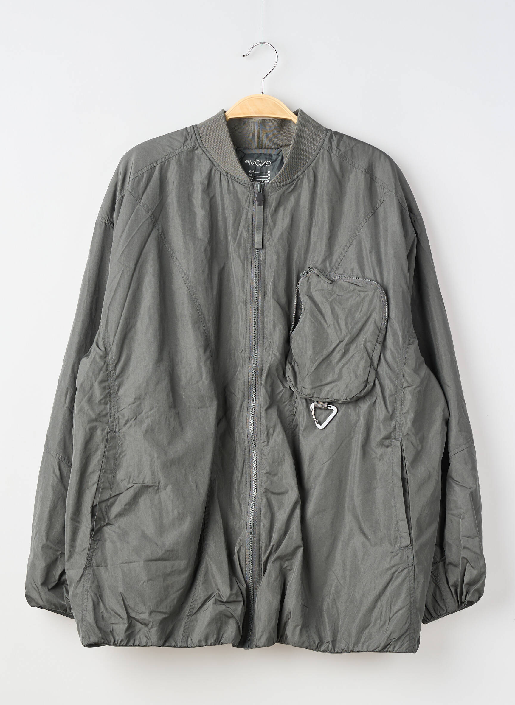 Doudoune manches longues sans capuche vert H&M femme