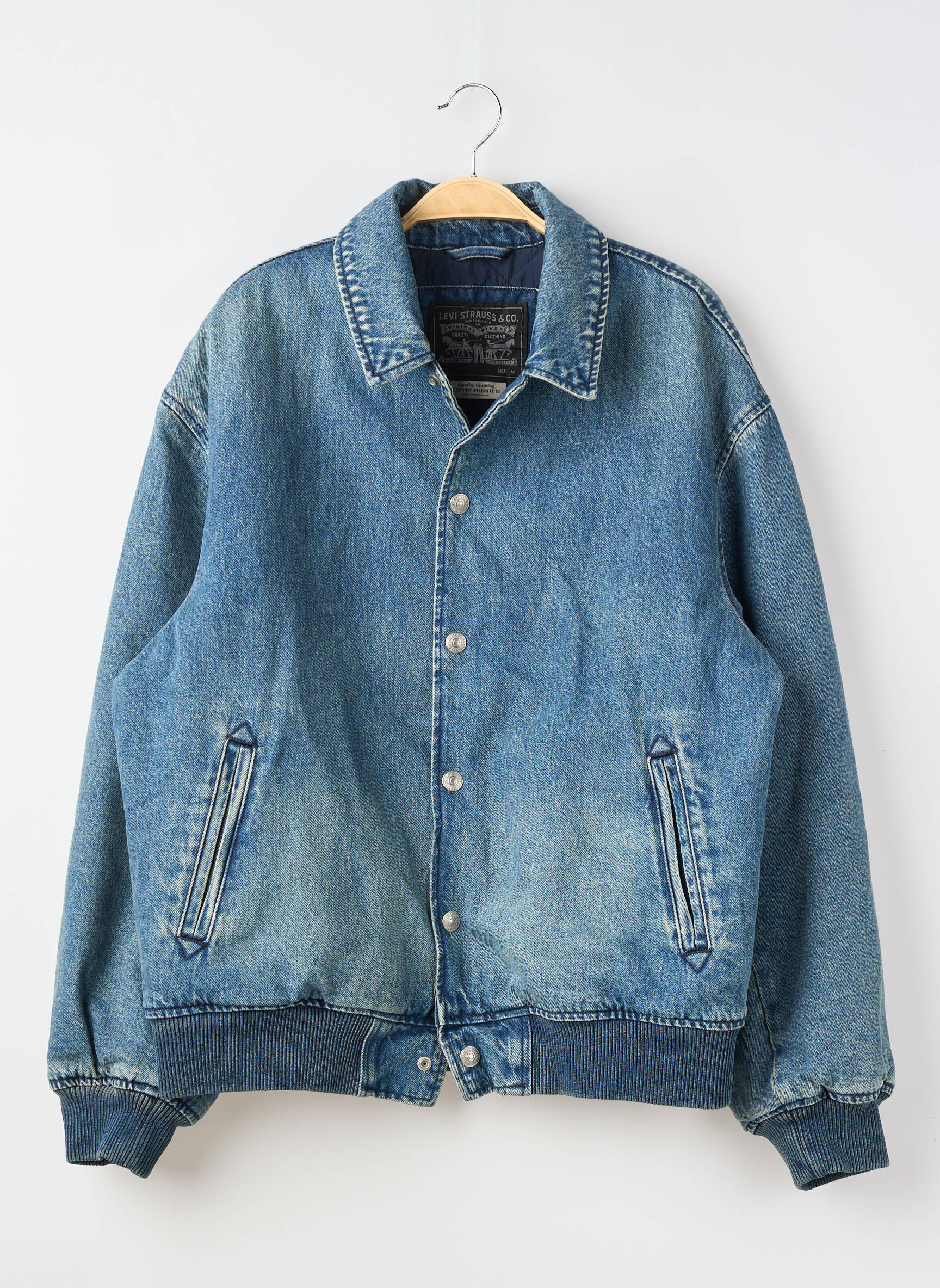 Blouson fermeture pressionnée bleu LEVI'S femme