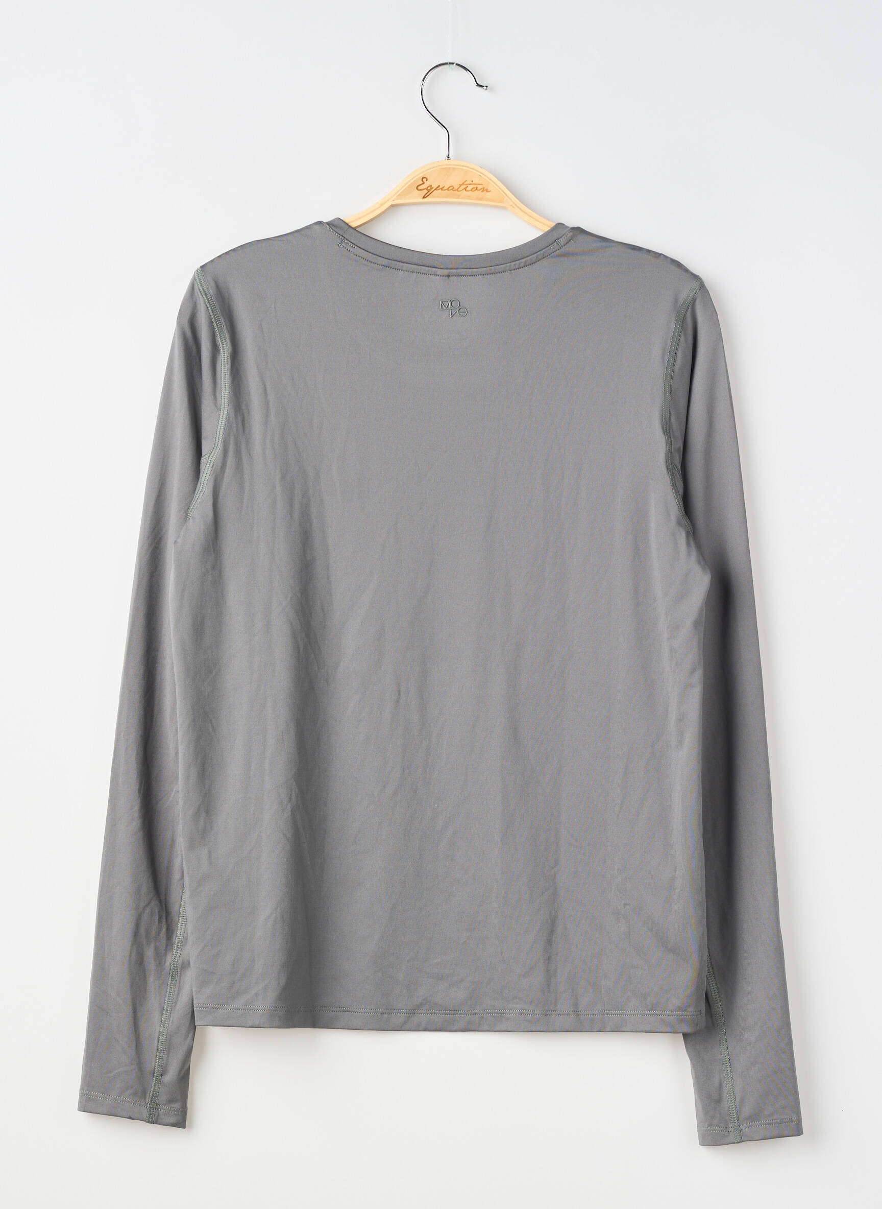 T-shirt manches longues manches longues gris H&M femme