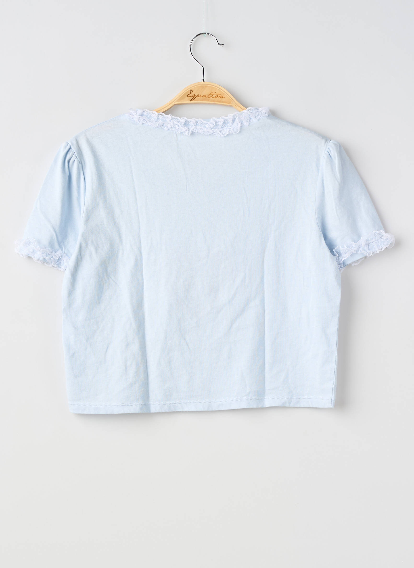 T-shirt coupe droite manches courtes bleu TEZENIS femme